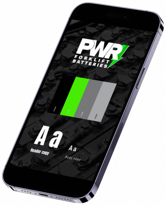 Smartphone showing PMR app screen